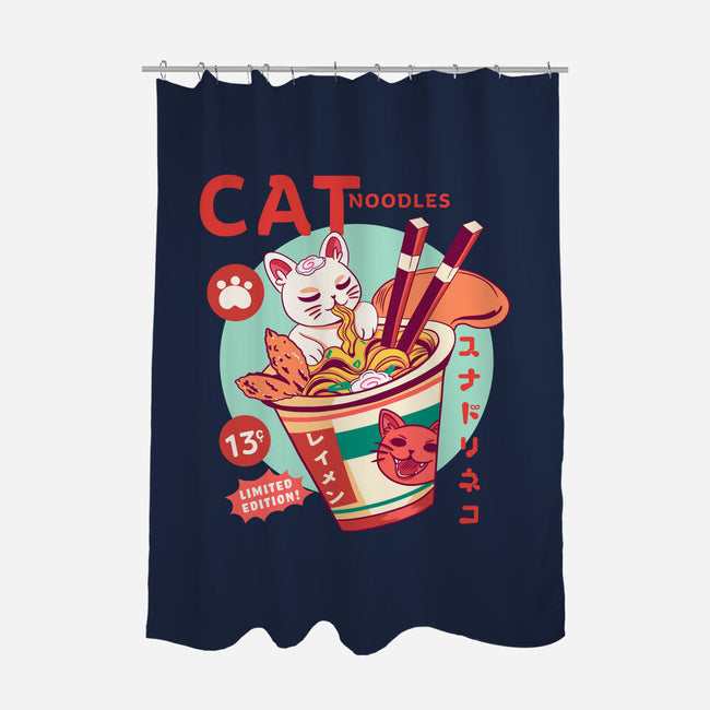 CatNoodles-None-Polyester-Shower Curtain-Conjura Geek