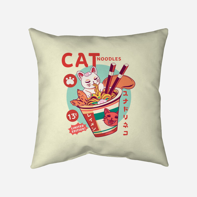 CatNoodles-None-Removable Cover-Throw Pillow-Conjura Geek