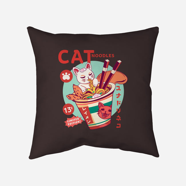 CatNoodles-None-Removable Cover-Throw Pillow-Conjura Geek