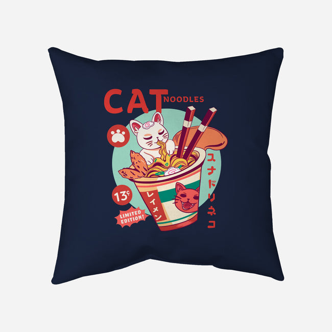 CatNoodles-None-Removable Cover-Throw Pillow-Conjura Geek