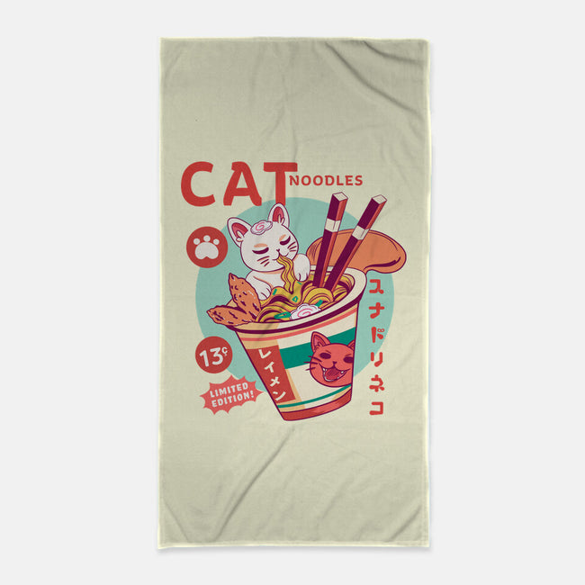 CatNoodles-None-Beach-Towel-Conjura Geek
