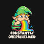 Constantly Overwhelmed-Baby-Basic-Tee-eduely