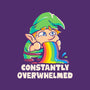 Constantly Overwhelmed-Womens-Basic-Tee-eduely