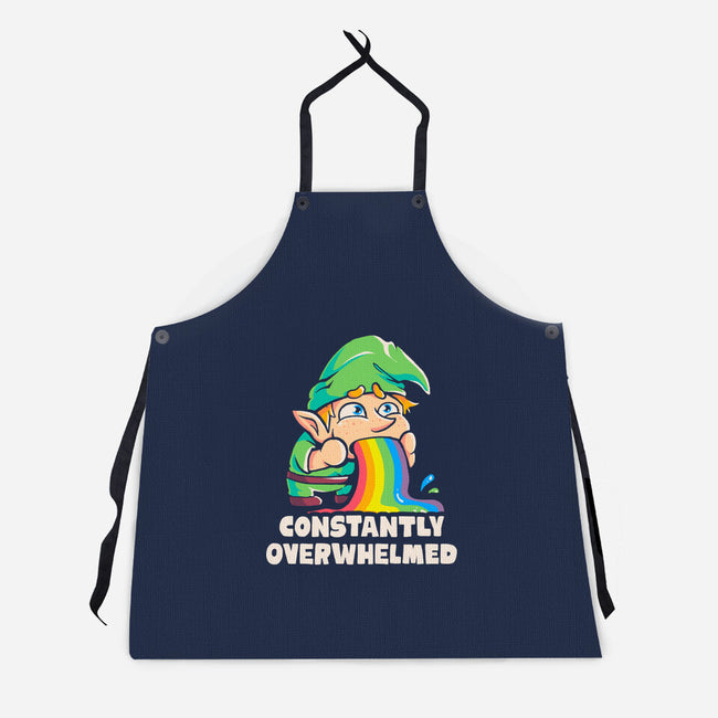 Constantly Overwhelmed-Unisex-Kitchen-Apron-eduely