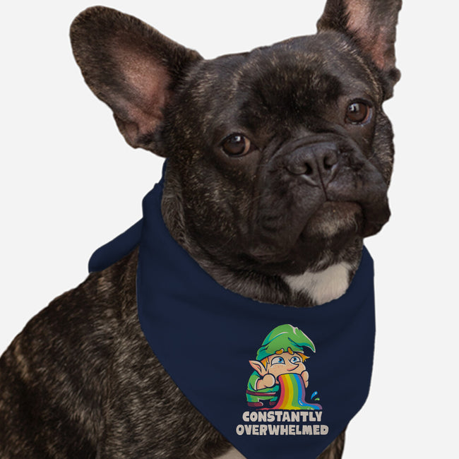 Constantly Overwhelmed-Dog-Bandana-Pet Collar-eduely