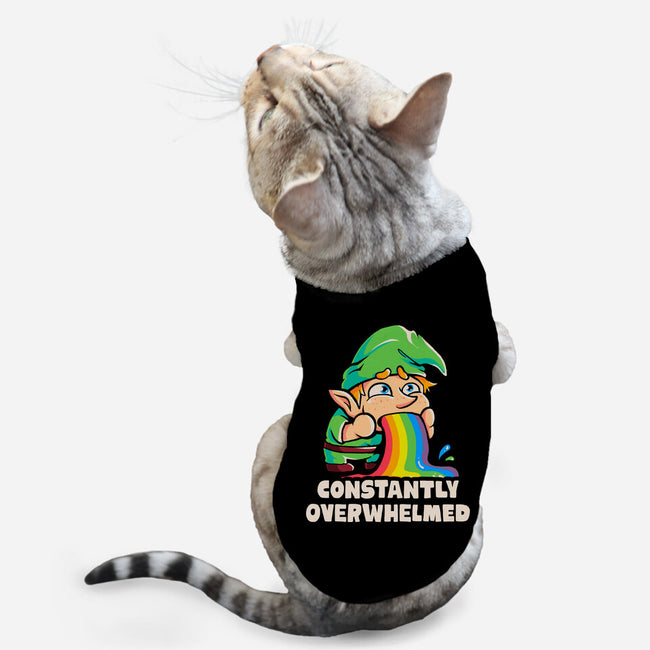 Constantly Overwhelmed-Cat-Basic-Pet Tank-eduely