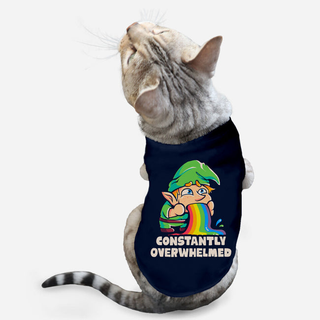 Constantly Overwhelmed-Cat-Basic-Pet Tank-eduely