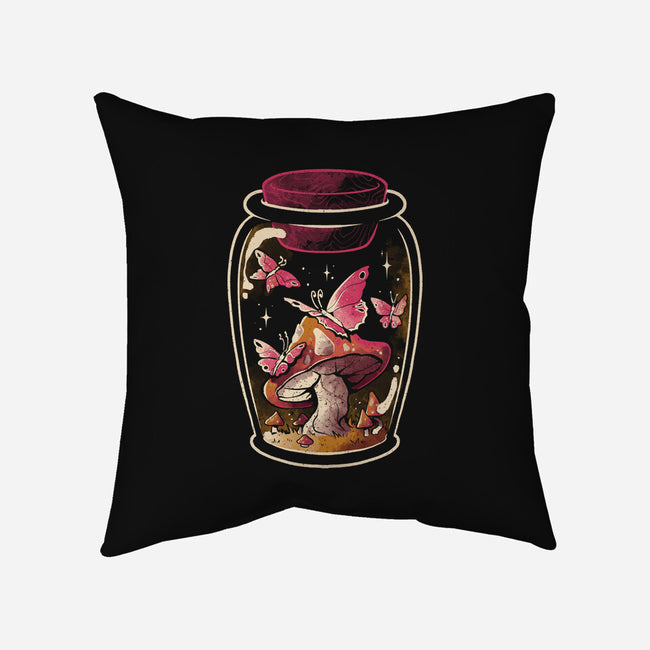 Butterfly Glass-None-Removable Cover w Insert-Throw Pillow-eduely