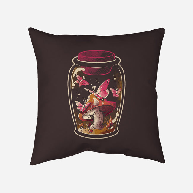 Butterfly Glass-None-Removable Cover w Insert-Throw Pillow-eduely