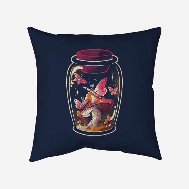 Butterfly Glass-None-Removable Cover w Insert-Throw Pillow-eduely