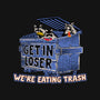 Get In Loser We're Eating Trash-Womens-Fitted-Tee-rocketman_art