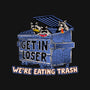 Get In Loser We're Eating Trash-Womens-Racerback-Tank-rocketman_art