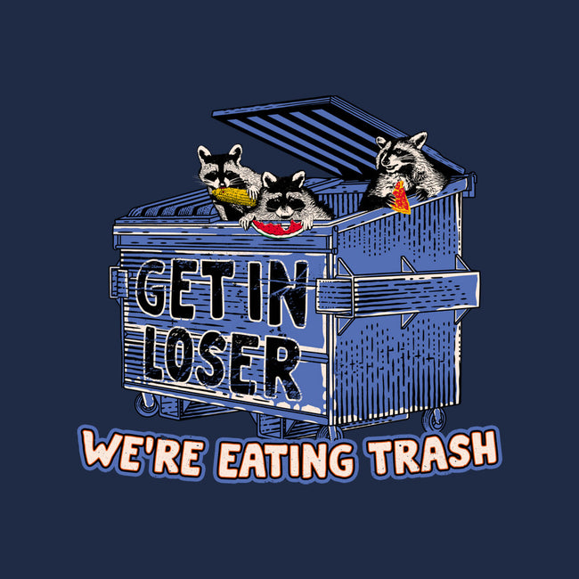 Get In Loser We're Eating Trash-Mens-Basic-Tee-rocketman_art