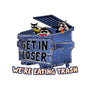 Get In Loser We're Eating Trash-Dog-Basic-Pet Tank-rocketman_art