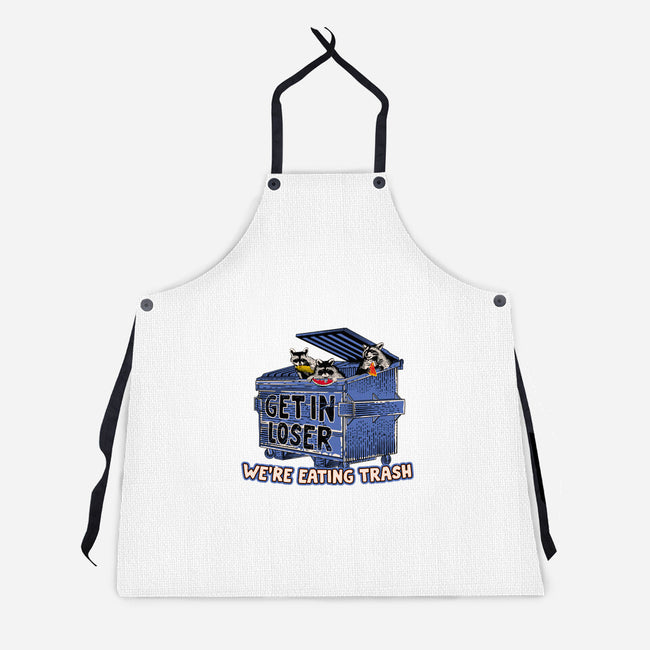 Get In Loser We're Eating Trash-Unisex-Kitchen-Apron-rocketman_art