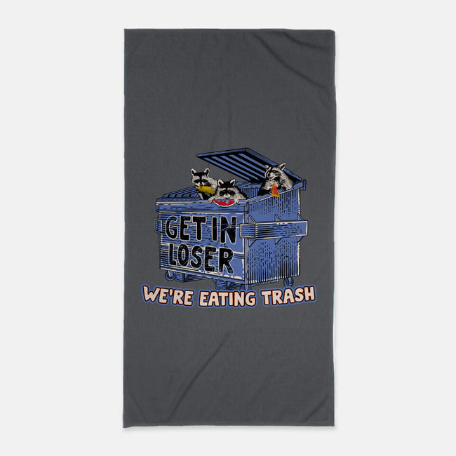 Get In Loser We're Eating Trash-None-Beach-Towel-rocketman_art