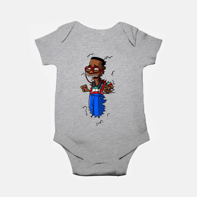 Urkel In The Hedge-Baby-Basic-Onesie-zascanauta