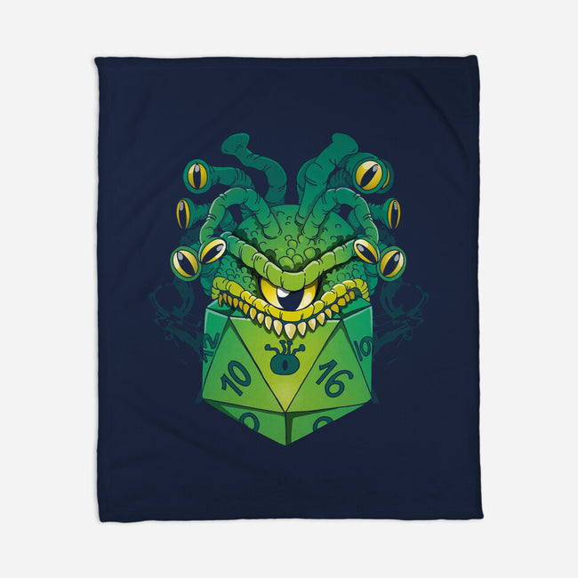 Monster Dice-None-Fleece-Blanket-Vallina84