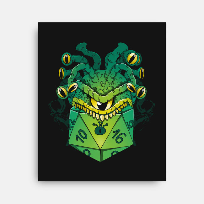 Monster Dice-None-Stretched-Canvas-Vallina84