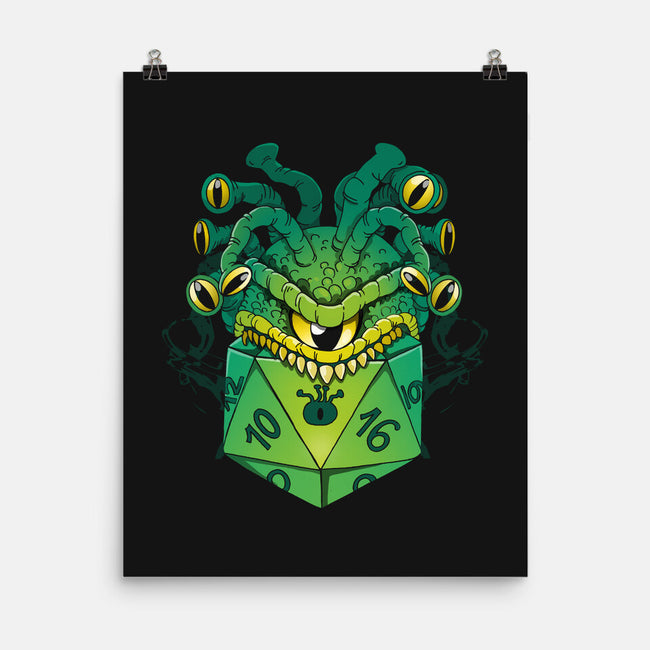 Monster Dice-None-Matte-Poster-Vallina84