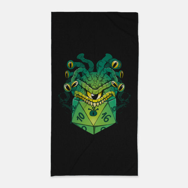 Monster Dice-None-Beach-Towel-Vallina84