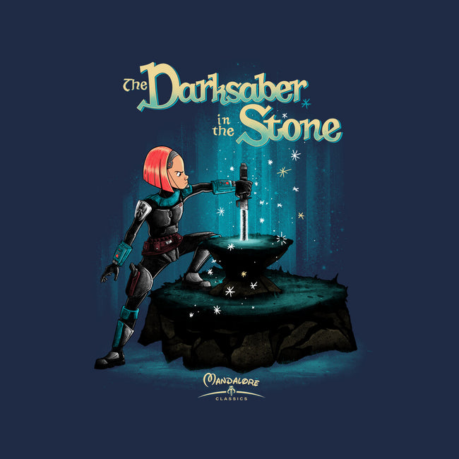 The Darksaber In The Stone-None-Glossy-Sticker-teesgeex