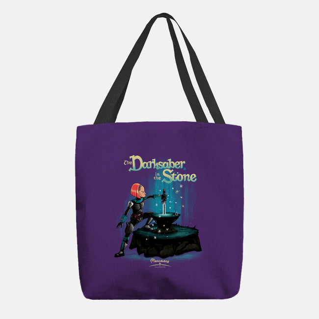 The Darksaber In The Stone-None-Basic Tote-Bag-teesgeex