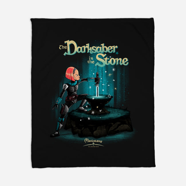 The Darksaber In The Stone-None-Fleece-Blanket-teesgeex