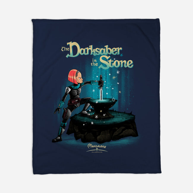 The Darksaber In The Stone-None-Fleece-Blanket-teesgeex