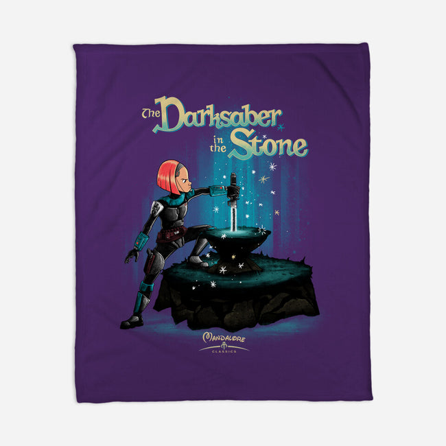 The Darksaber In The Stone-None-Fleece-Blanket-teesgeex