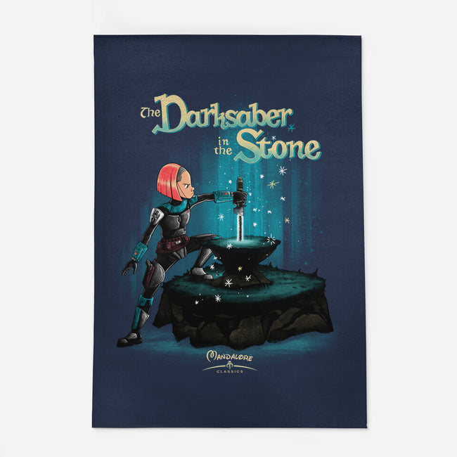The Darksaber In The Stone-None-Indoor-Rug-teesgeex