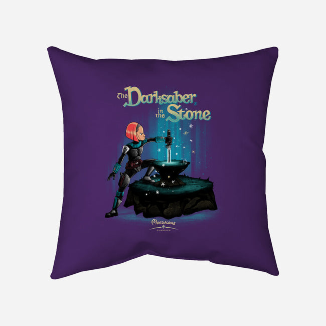 The Darksaber In The Stone-None-Removable Cover-Throw Pillow-teesgeex