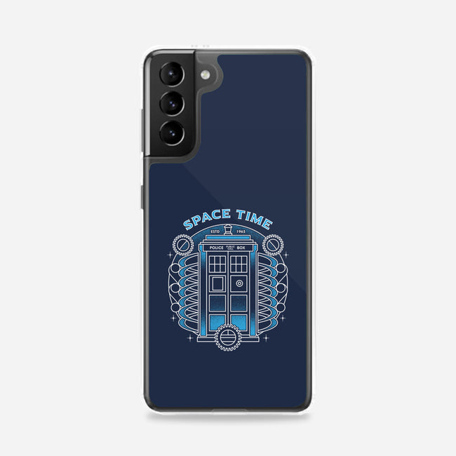 Blue Phone Box-Samsung-Snap-Phone Case-Logozaste