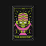 Scientist Monkey Tarot-Womens-V-Neck-Tee-Logozaste