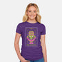 Scientist Monkey Tarot-Womens-Fitted-Tee-Logozaste