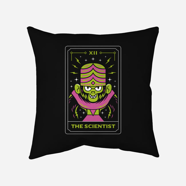 Scientist Monkey Tarot-None-Removable Cover w Insert-Throw Pillow-Logozaste