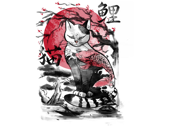 Japanese Cat Print