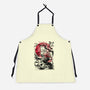 Japanese Cat Print-Unisex-Kitchen-Apron-fanfabio