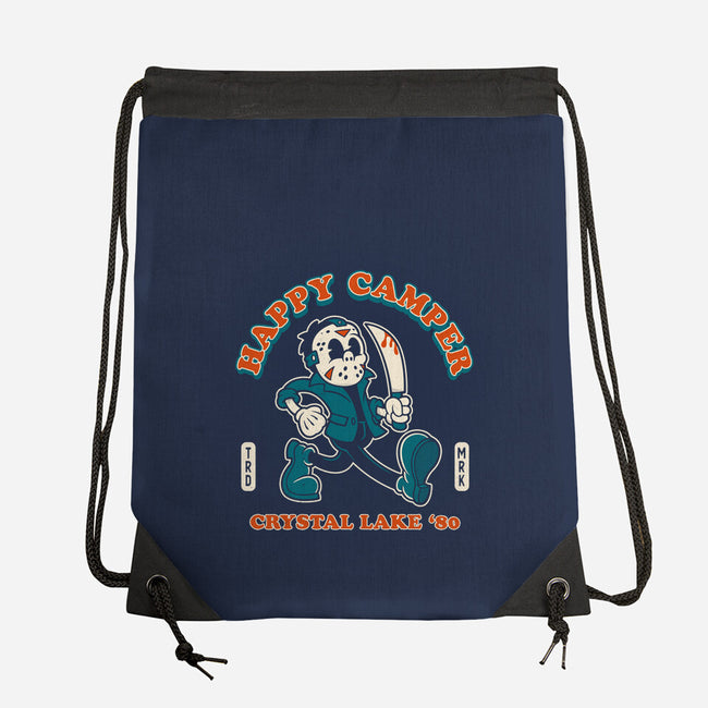 Crystal Lake Happy Camper-None-Drawstring-Bag-Nemons