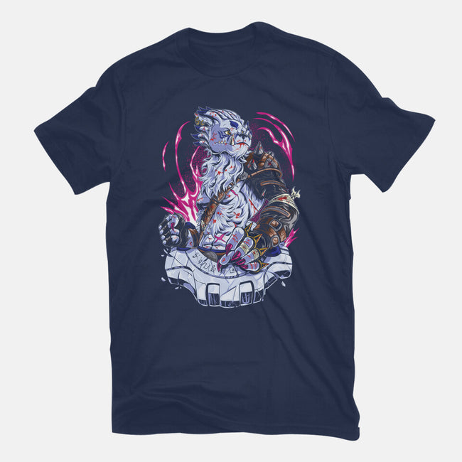Warrior Wolf-Womens-Fitted-Tee-Nihon Bunka