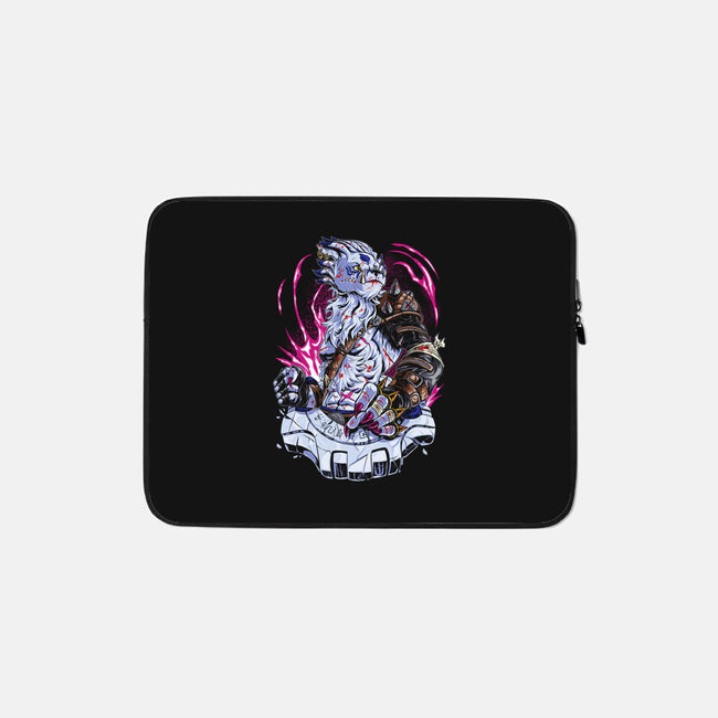 Warrior Wolf-None-Zippered-Laptop Sleeve-Nihon Bunka