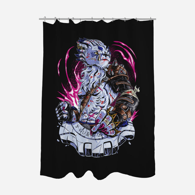 Warrior Wolf-None-Polyester-Shower Curtain-Nihon Bunka