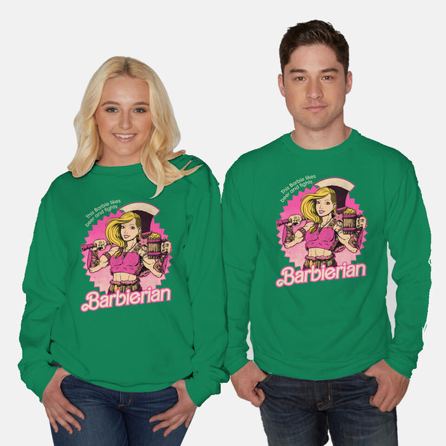 Barbarian Doll-Unisex-Crew Neck-Sweatshirt-Studio Mootant