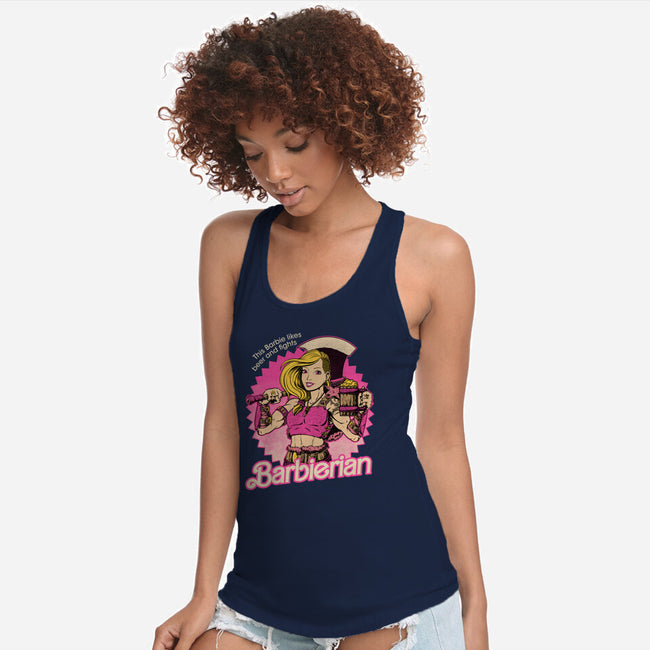 Barbarian Doll-Womens-Racerback-Tank-Studio Mootant