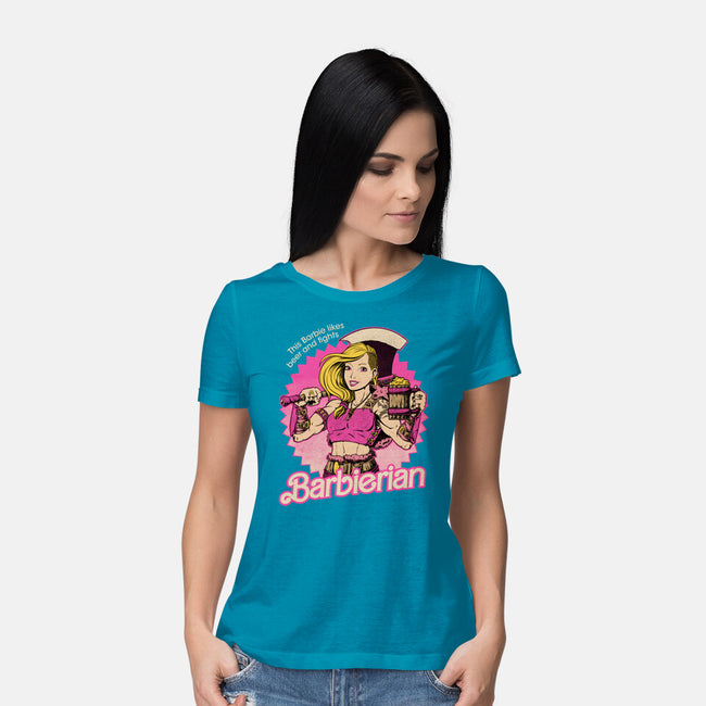 Barbarian Doll-Womens-Basic-Tee-Studio Mootant