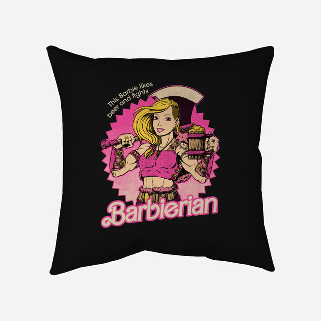 Barbarian Doll-None-Removable Cover w Insert-Throw Pillow-Studio Mootant