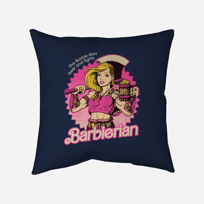 Barbarian Doll-None-Removable Cover w Insert-Throw Pillow-Studio Mootant