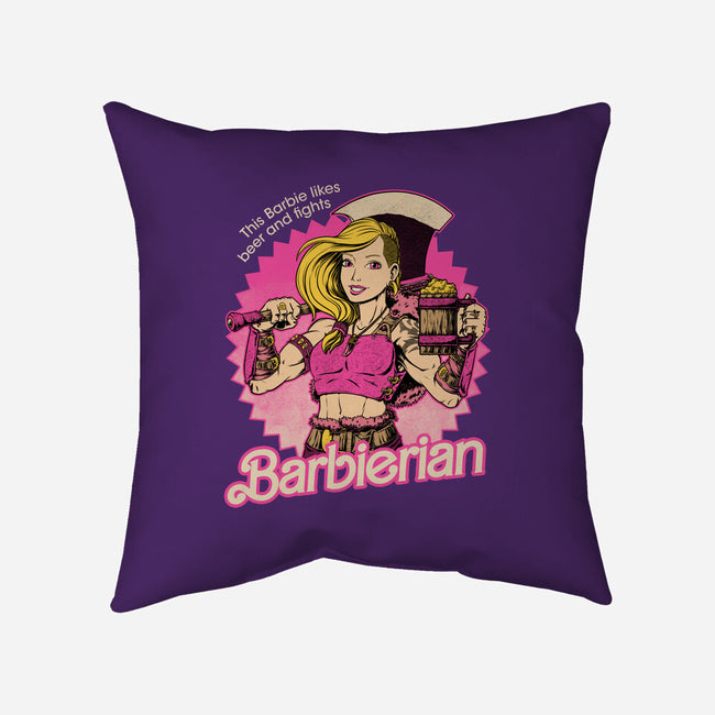 Barbarian Doll-None-Removable Cover w Insert-Throw Pillow-Studio Mootant