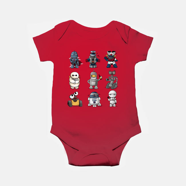 Little Robot-Baby-Basic-Onesie-Vallina84