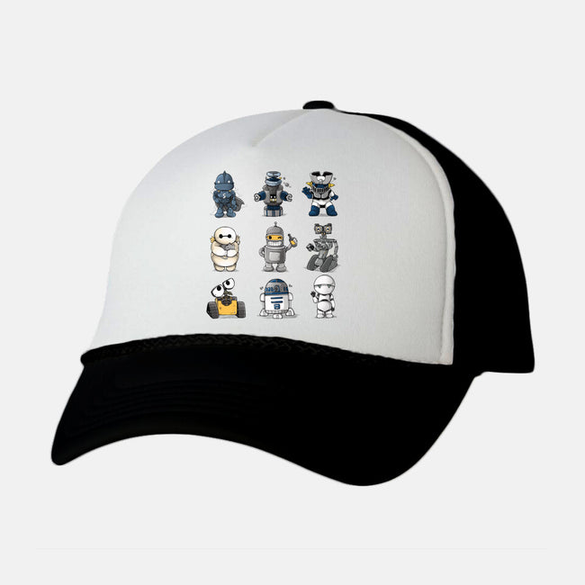 Little Robot-Unisex-Trucker-Hat-Vallina84